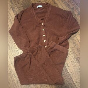 100% Cotton Free People Women's Hailee Cardi Set